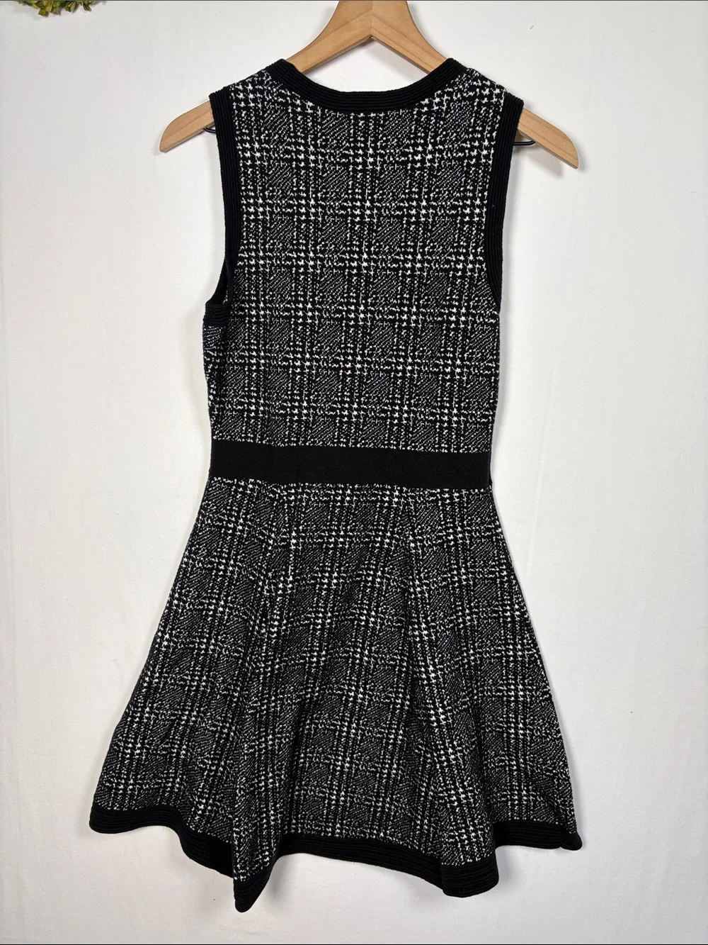 KATE SPADE New York Mod Knit Plaid Preppy Sweater Dress  size small